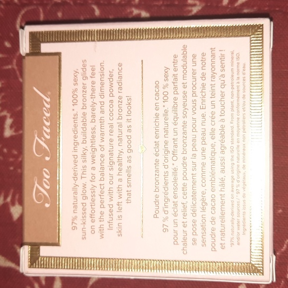 *New in Box* Too Faced Natural Chocolate Bronzer in Golden Cocoa. - Picture 3 of 5